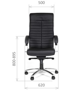 Офисное кресло CHAIRMAN 480 Экокожа премиум черная в Энгельсе - предосмотр 1